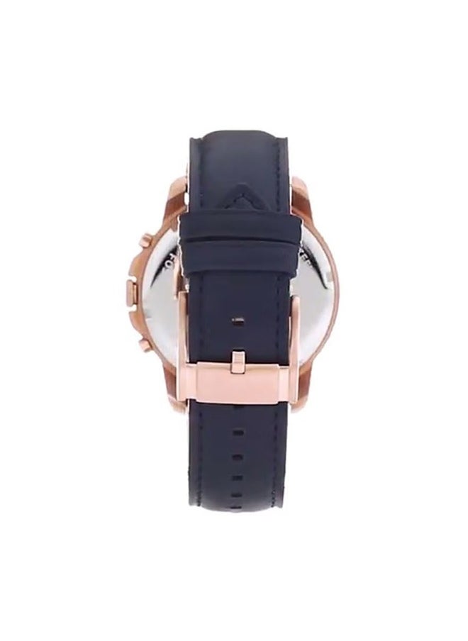 FOSSIL Fossil Men's imported waterproof leather Quartz Blue bracelet -FS5237  - Image 2