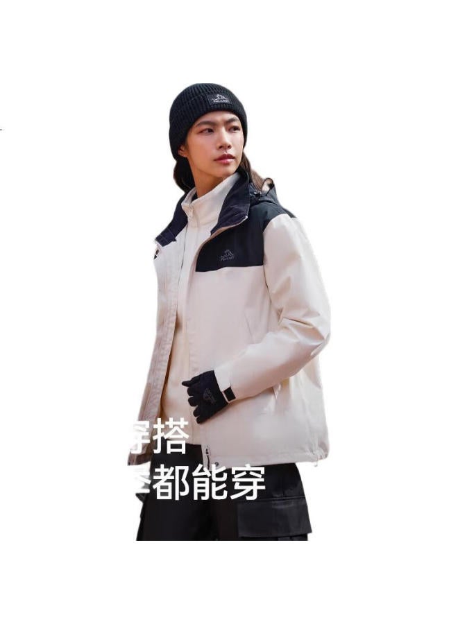 Pelliot Men'S 3-In-1 Outdoor Hardshell Jacket Waterproof Climbing Coat 114301029 Black M - Image 2