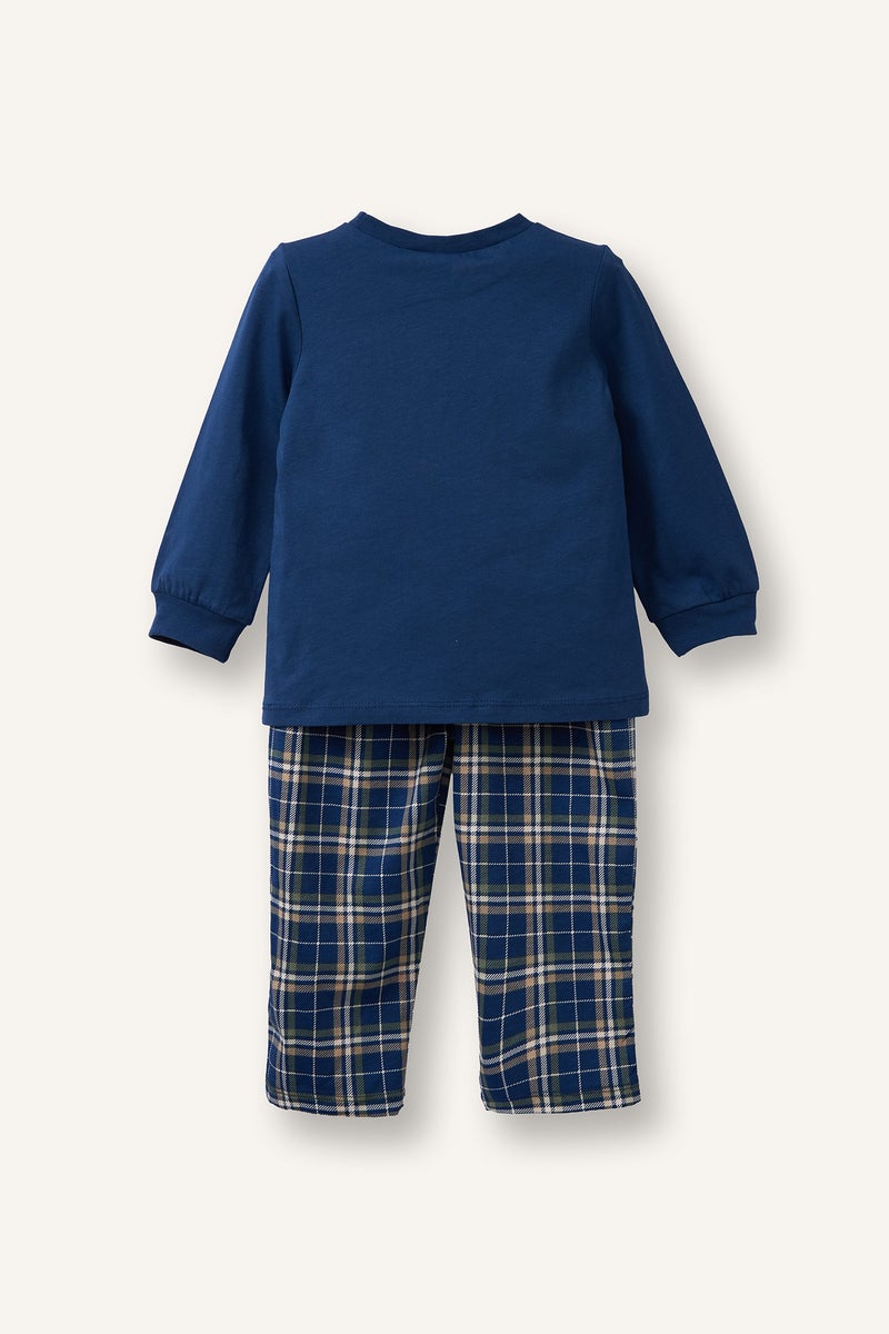 ديفاكتو طقم بيجاما اولادي مطبوع قصة عادية - قطعتين - Image 4