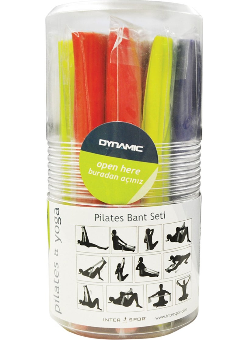 Dynamic 3-Piece Pilates Band Set – 120x15cm – 3 Different Hardnesses  - Image 2