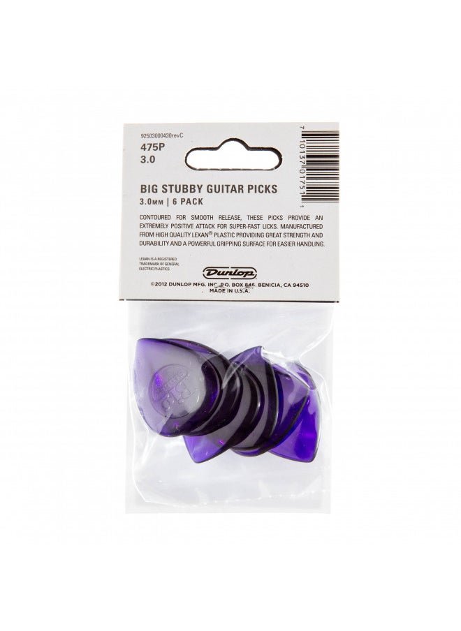 JIM DUNLOP Dunlop Big Stubby Picks, 3.0mm  - Image 5