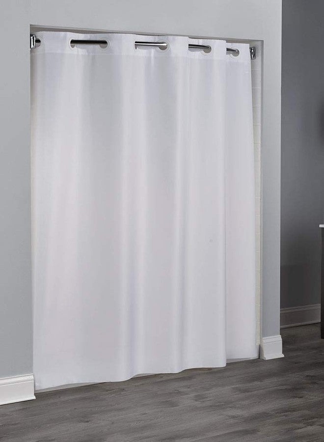 Hookless Shower Curtain - Plainweave White - 71" x 80" - Image 3