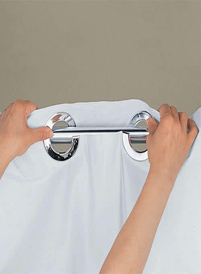 Hookless Shower Curtain - Plainweave White - 71" x 80" - Image 5