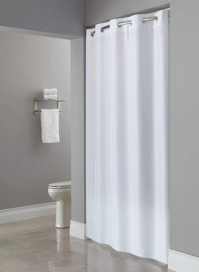 Hookless Shower Curtain - Plainweave White - 71" x 80" - Image 2