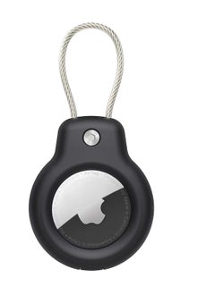 Anmi Case for apple airtag secure dolder with wire cable,air tag lock case keychain key ring key chain luggage tag for keys, luggage and more men women's keyrings and keychains  - Image 1