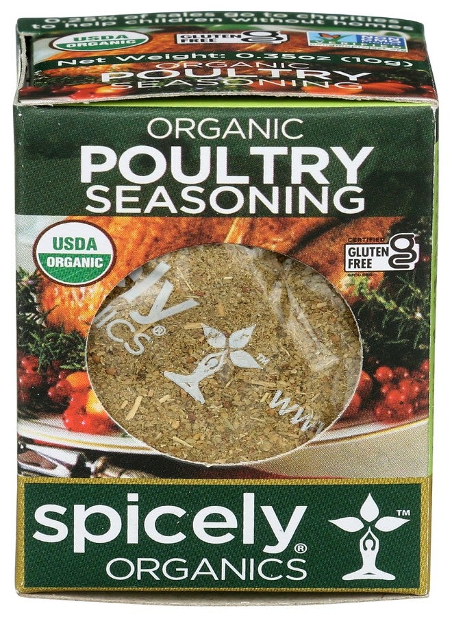 SPICELY Organic Poultry Seasoning, 0.35 OZ - Image 1