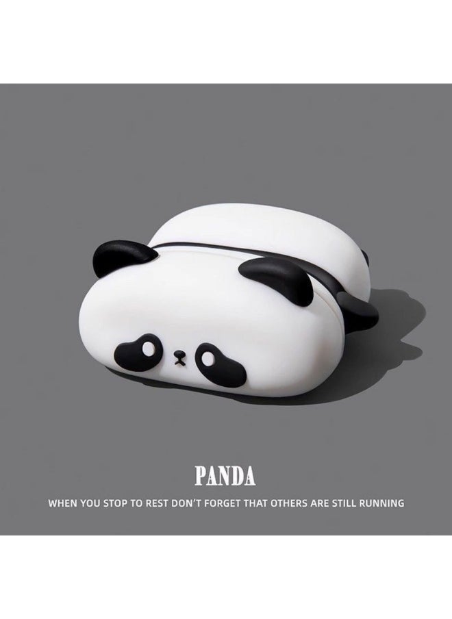 Generic - Apple AirPods1/2/3/4 Generation Silicone Protective Case AirPodsPro2 Generation 4/5 Generation Cartoon Protective Case-Color:Pa Pa Pa Panda-Applicable Model:Airpods Pro3 - Image 1