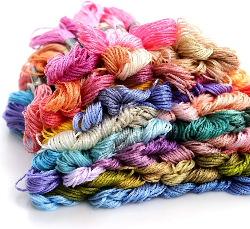 LOVIMAG Embroidery Thread Floss 360 Colors Skeins Friendship Bracelet String Making Bracelets Cross Stitch Kit Supplies Thin Yarn Sewing Patterns Cotton Strings Crochet Braces Wrap Rainbow Crafts - Image 4