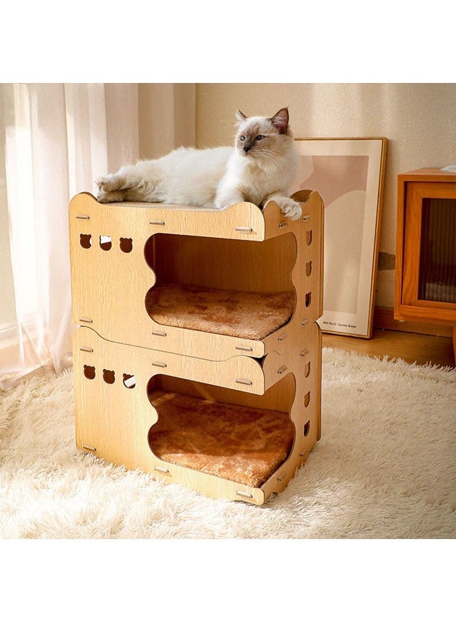 general Cat scratch house, space saving comfortable stackable wearable cat scratcher base double (wide mouth) - Image 3