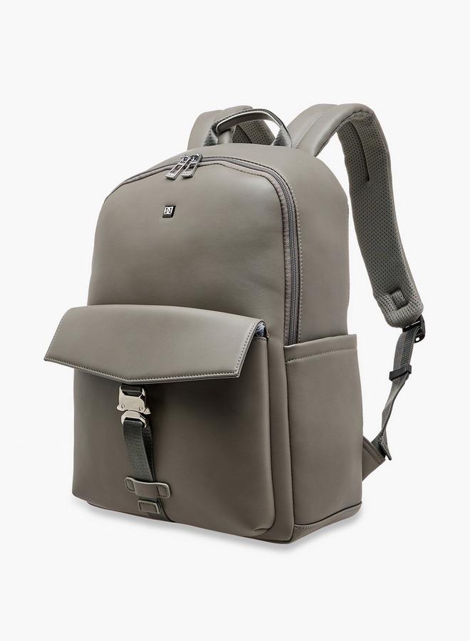 DUCHINI Solid Backpack with Adjustable Shoulder Straps - 31x17x43 cm - Image 2