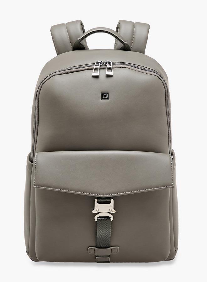 DUCHINI Solid Backpack with Adjustable Shoulder Straps - 31x17x43 cm - Image 1