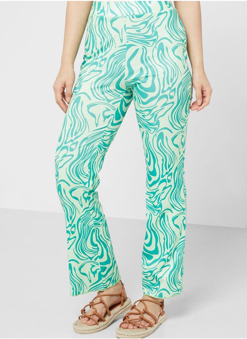 Ginger - Printed Casual Pants - Image 1
