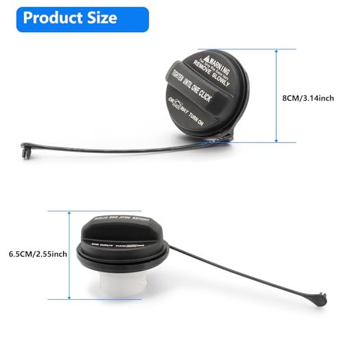 keriolee Gas Cap Fuel Cap Fit for Hyundai Accent Azera Elantra GT Entourage Equus Genesis Coupe Santa Fe Sonata Tucson Veloster, Kia soul sedona Forte Sportage Sorento Optima Amanti, Replaces OE 31010-3L600 - Image 5