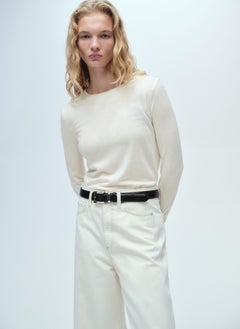 MANGO Round-Neck Knitted Sweater  - Image 1