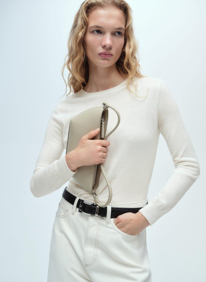 MANGO Round-Neck Knitted Sweater  - Image 3