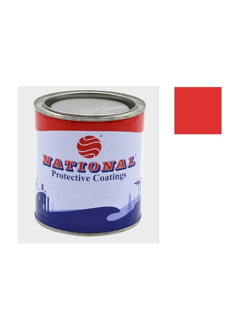 NATIONAL PAINTS دهان الإيمايل من الوطنية - برتقالي عميق 630، تشطيب لامع عالي يعتمد على الزيت للأسطح الخشبية والمعدنية - Image 1