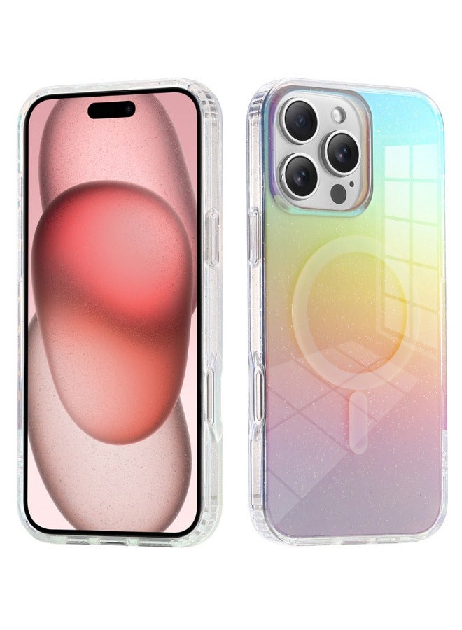 iPhone 16 Pro Max Case, [Magsafe Compatible] [Anti-Drop] [Anti-Slip] [Anti-Scratch] Shockproof Gradient Color Plating Hard Case for iPhone 16 Pro Max 6.9", Gradient Color - Image 4