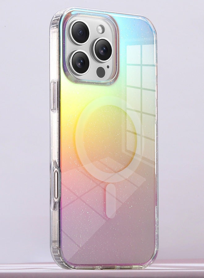 iPhone 16 Pro Max Case, [Magsafe Compatible] [Anti-Drop] [Anti-Slip] [Anti-Scratch] Shockproof Gradient Color Plating Hard Case for iPhone 16 Pro Max 6.9", Gradient Color - Image 5