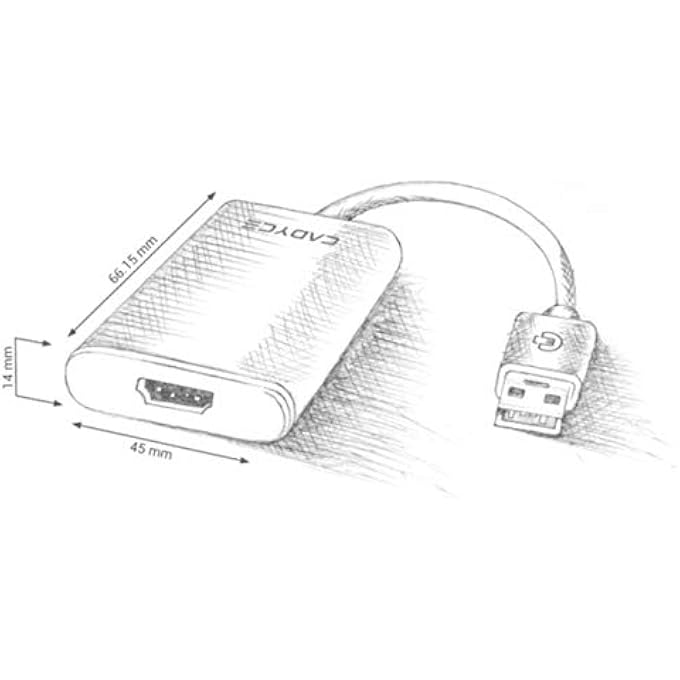 Cadyce DISPLAYPORT TO HDMI ADAPTER WITH AUDIO - Image 2