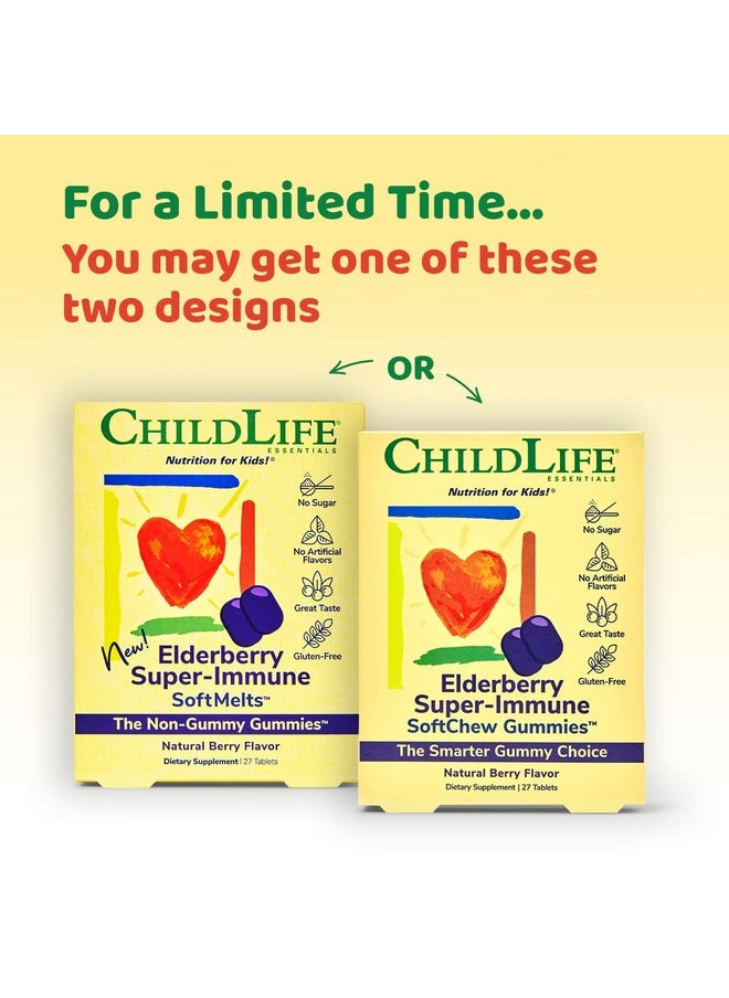 CHILDLIFE ESSENTIALS - CHILDLIFE ESSENTIALS Healthy Vision SoftMelts - Eye Vitamins for Kids, Lutein Gummies, Lutein and Zeaxanthin Supplements, Eye Health Gummies, Lutein Children, Great Taste - Natural Berry, 27 Tablets - Image 1