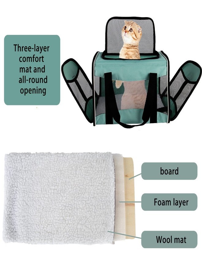 Top tasta Cat Dog Carriers Soft-Sided Pet Carrier Large Cats for Medium Big Cat Small Dog Puppy up to 16lbs TSA Airline Approved Animal Collapsible Cat Carrier Carriers Travel Carrier Cat Bag (17x11x11) - Image 2