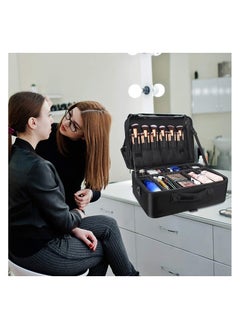 Professional Makeup Artist Bag Travel Makeup Case Portable Nail Organizer Box Art Supply Case with Adjustable Dividers/Attach to Trolley/Shoulder Strap (Black) - pzsku/Z1CAE3C95D107525344DAZ/45/_/1740034142/f9552109-626e-4a88-ab70-8ff0ea9f0723