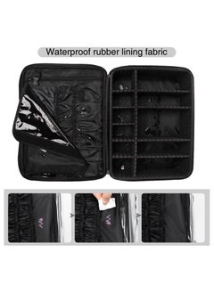 Professional Makeup Artist Bag Travel Makeup Case Portable Nail Organizer Box Art Supply Case with Adjustable Dividers/Attach to Trolley/Shoulder Strap (Black) - pzsku/Z1CAE3C95D107525344DAZ/45/_/1740035057/6ec78c90-74f1-4242-b011-414910969de7