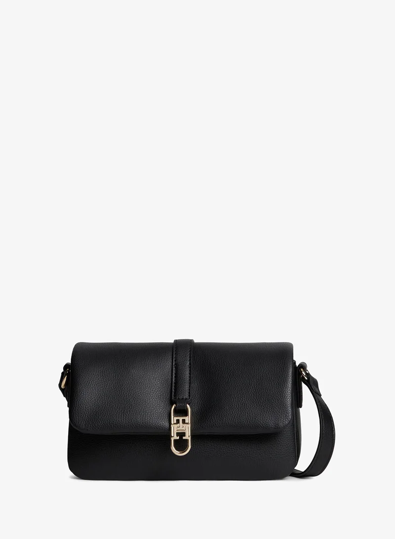 TH Monogram Flap Closure Crossbody Bag