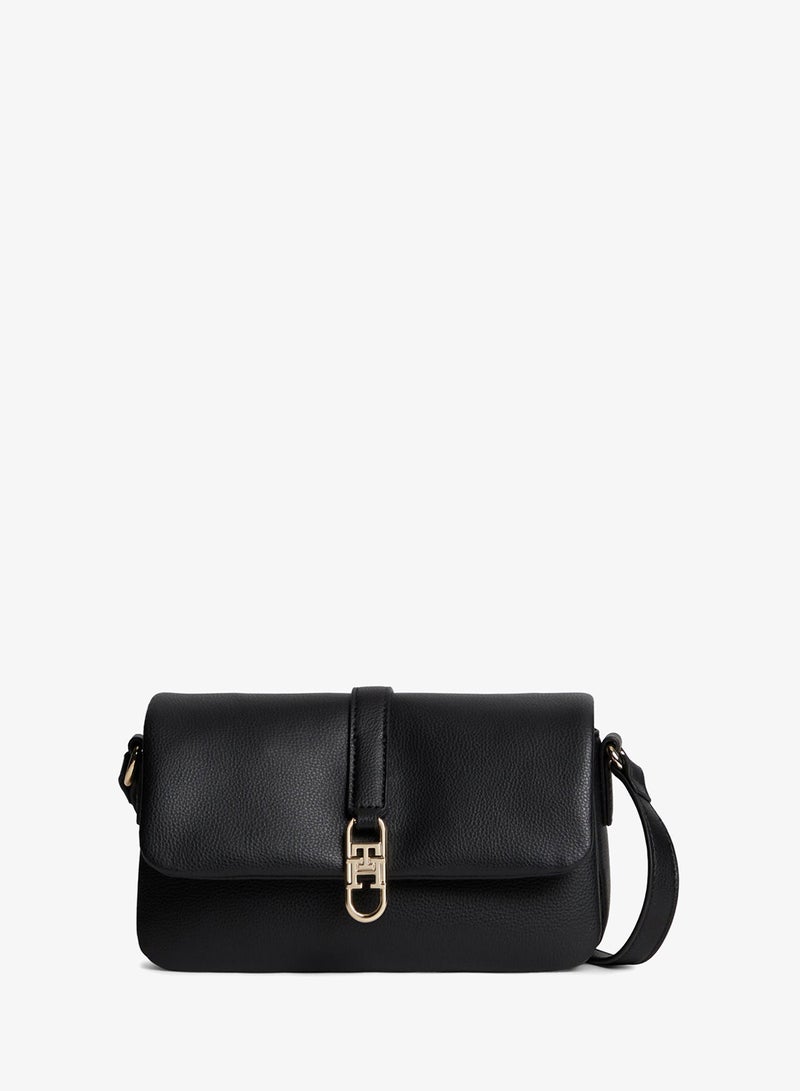 TOMMY HILFIGER TH Monogram Flap Closure Crossbody Bag - Image 1