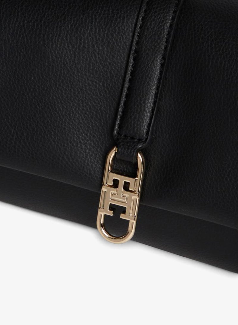 TOMMY HILFIGER TH Monogram Flap Closure Crossbody Bag - Image 3