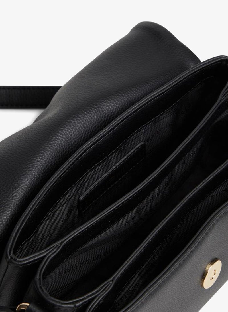 TOMMY HILFIGER TH Monogram Flap Closure Crossbody Bag - Image 5
