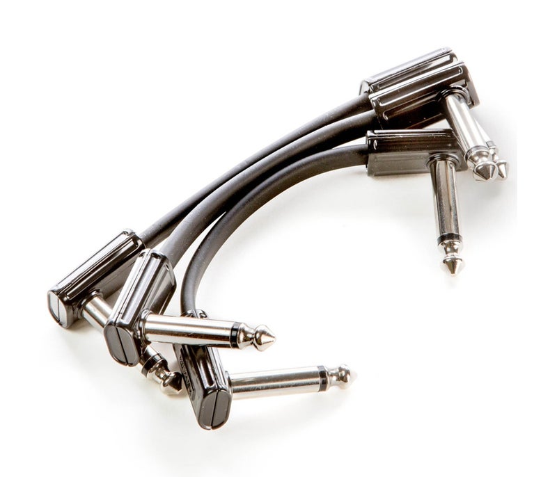 MXR 3PDCPR03 RIGHT ANGLE TO RIGHT ANGLE RIBBON PEDALBOARD PATCH CABLE - 3 INCH (3-PACK) - Image 4