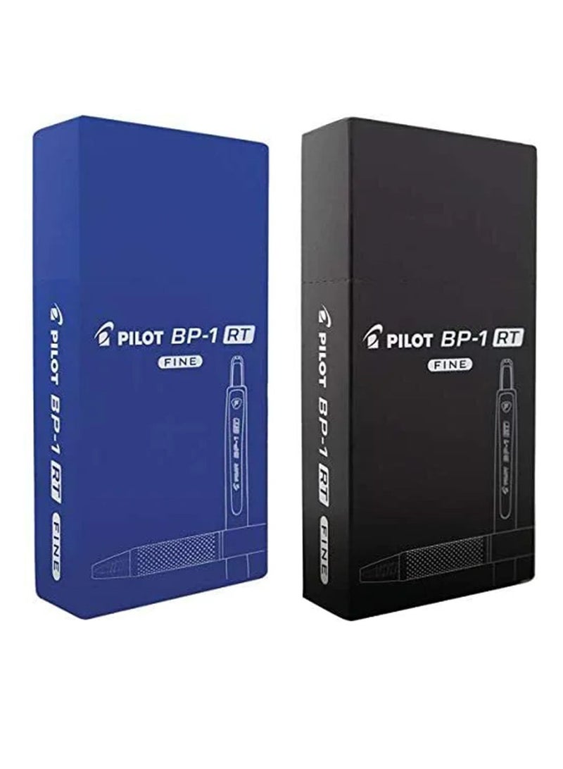 PILOT 2-Pack Retractable Ballpoint Pen Fine Tip Multicolour - Image 1