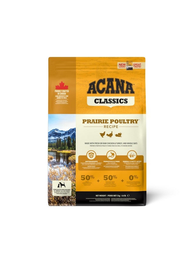 (أسنى) طعام كلاب جاف كلاسيك برايري بولتري، خالي من الحبوب لجميع مراحل الحياة، مكونات طازجة أو خام، 2 كجم - Image 1