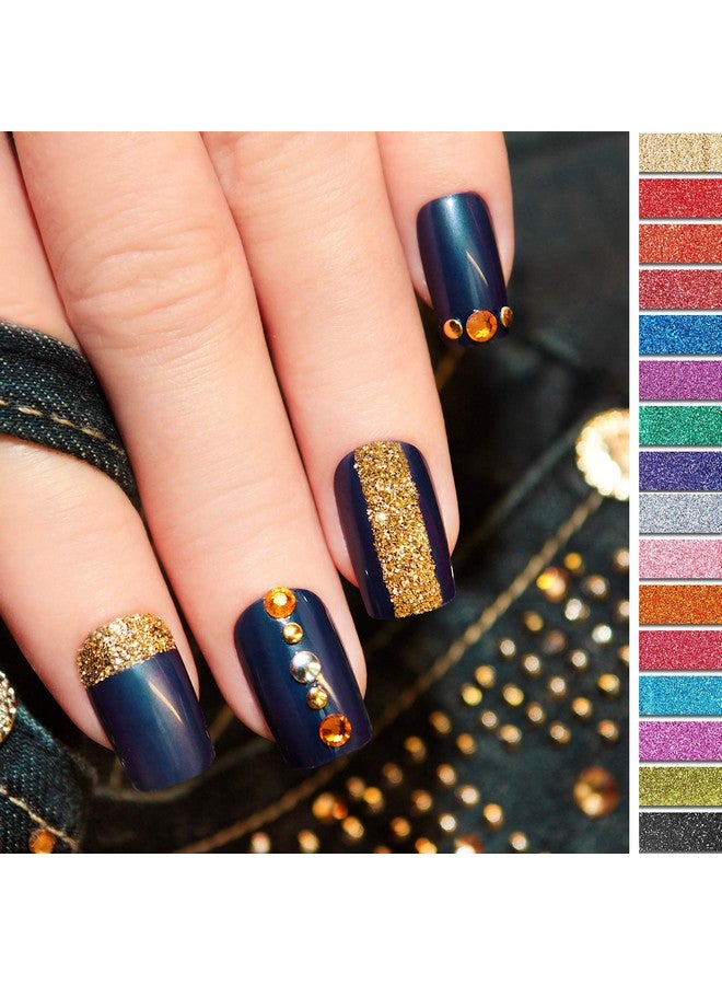 Yaomiao 16 Colors Holographic Nail Glitter Sequins Powder Holo Laser Cosmetic Festival Powder For Face Body Eye Festival Hair With 6 Small Brushes - Image 5