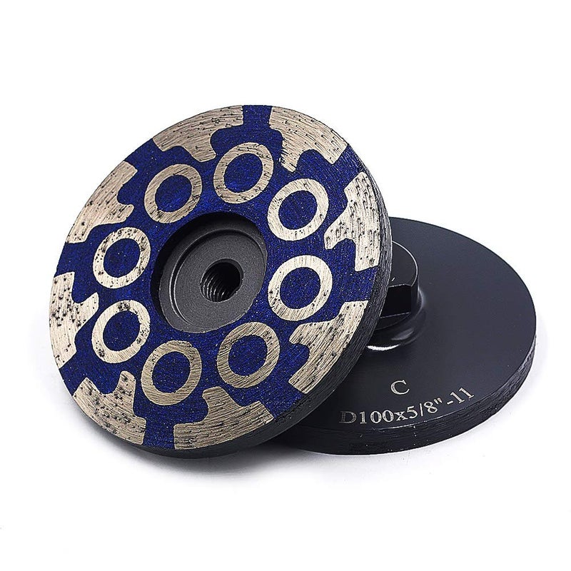 YIJING 4" Diamond Cup Wheel Resin Diamond Grinding Wheel Coarse Grit with Thread 5/8â€œ-11 for Grinding Stone Concrete and Tiles. - Image 2