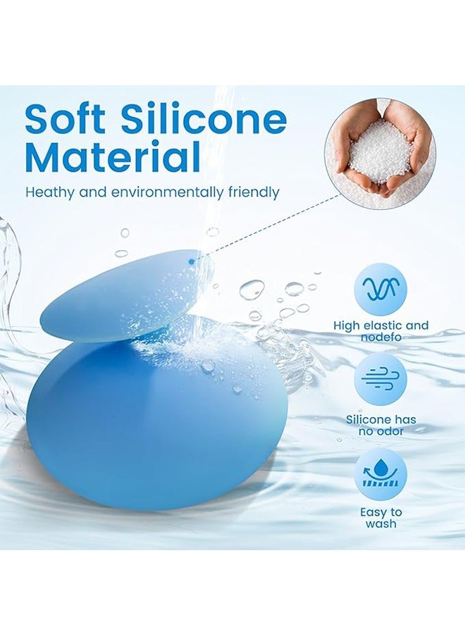 HAVEN Silicone Palm Chest Percussion Cup, Chest Physical Aid Therapy Cup, Mucus Flutter Removal Device, Percussion Treatment for Mucus, Sputum, and Expectoration Problem(4.3 * 3.5 Inch for Adult) (Blue) - Image 5