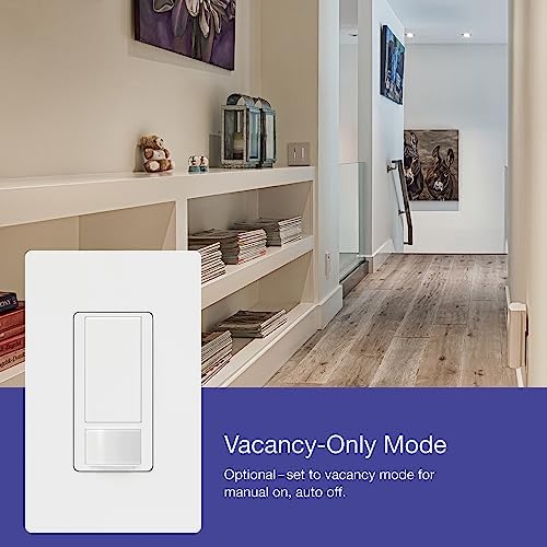 Lutron Maestro Motion Sensor Light Switch Indoor for Bathroom, Garage, Laundry Room, Closet, Occupancy Sensor Light Switch, Single-Pole, No Neutral, MS-OPS5M-LA - Image 5