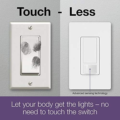 Lutron Maestro Motion Sensor Light Switch Indoor for Bathroom, Garage, Laundry Room, Closet, Occupancy Sensor Light Switch, Single-Pole, No Neutral, MS-OPS5M-LA - Image 2