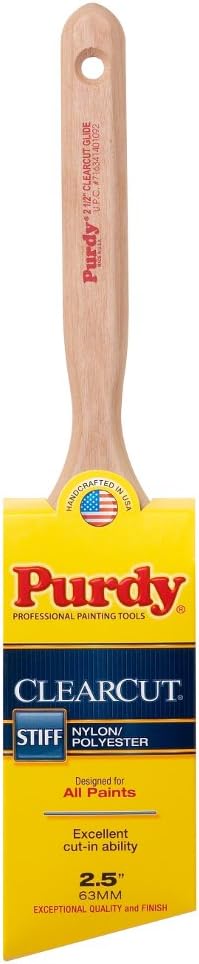 Purdy 144152125 Clearcut Series Glide Angular Trim Paint Brush 212 inch - Image 1