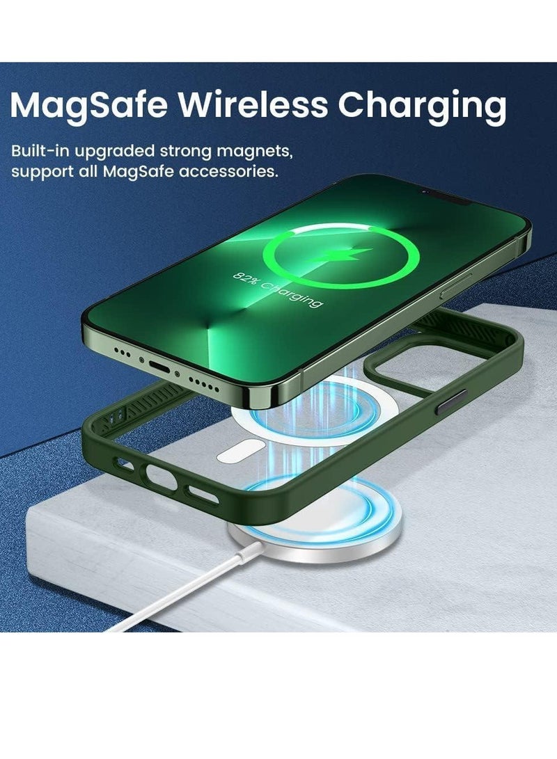 Cover for IPhone 15 Pro Max MagSafe Case With Colored Sides - Green - Image 2