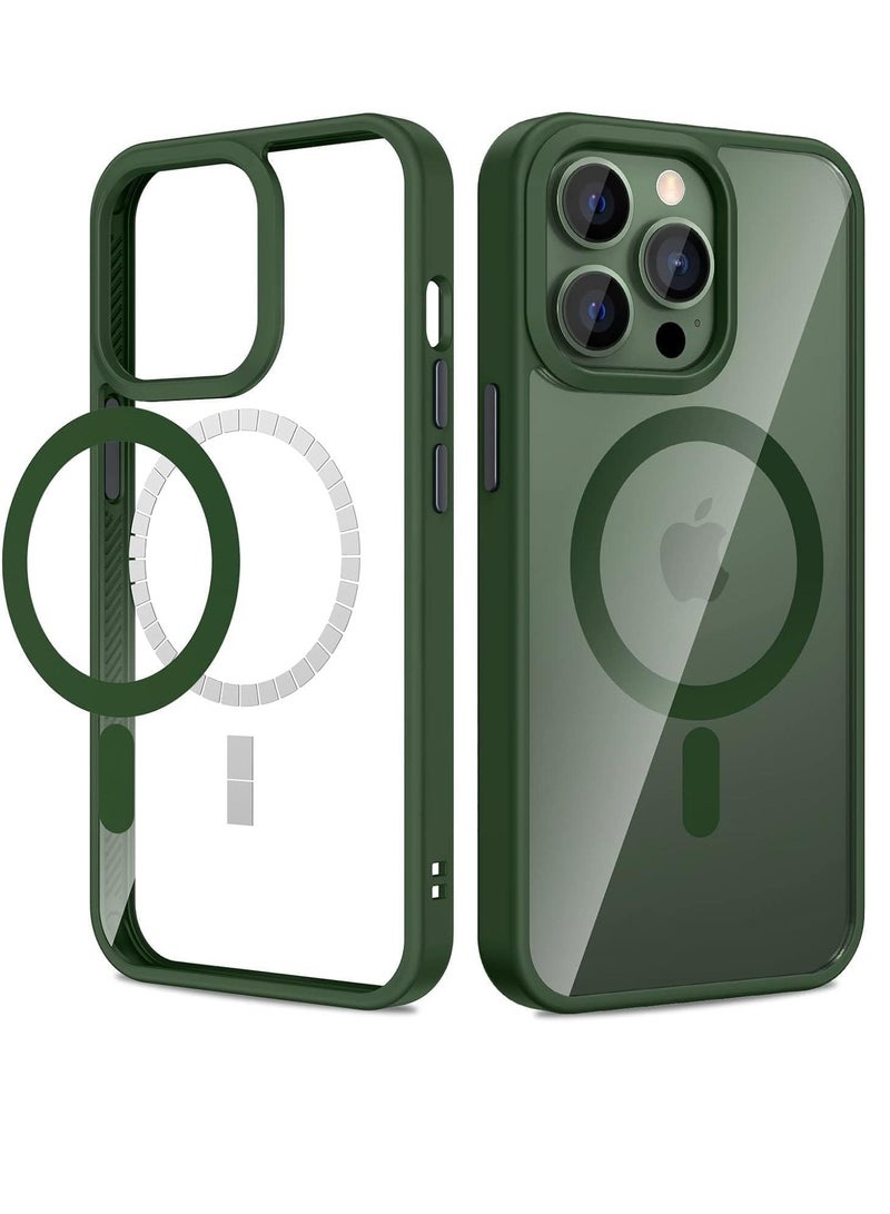 Cover for IPhone 15 Pro Max MagSafe Case With Colored Sides - Green - Image 1