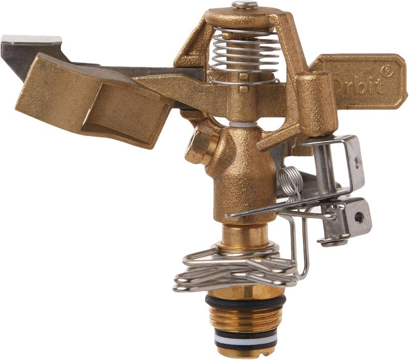 ORBIT 5-Pack 1/2" BRS Sprinkler Head, Connection, Silver and Gold - Image 1
