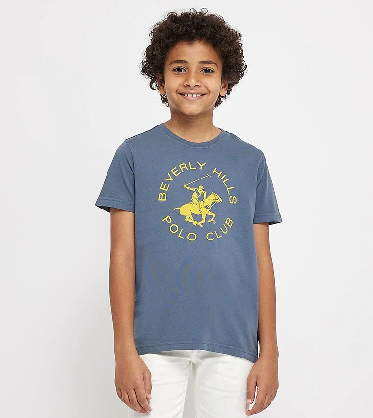 BEVERLY HILLS POLO CLUB Printed Crew Neck T-Shirt