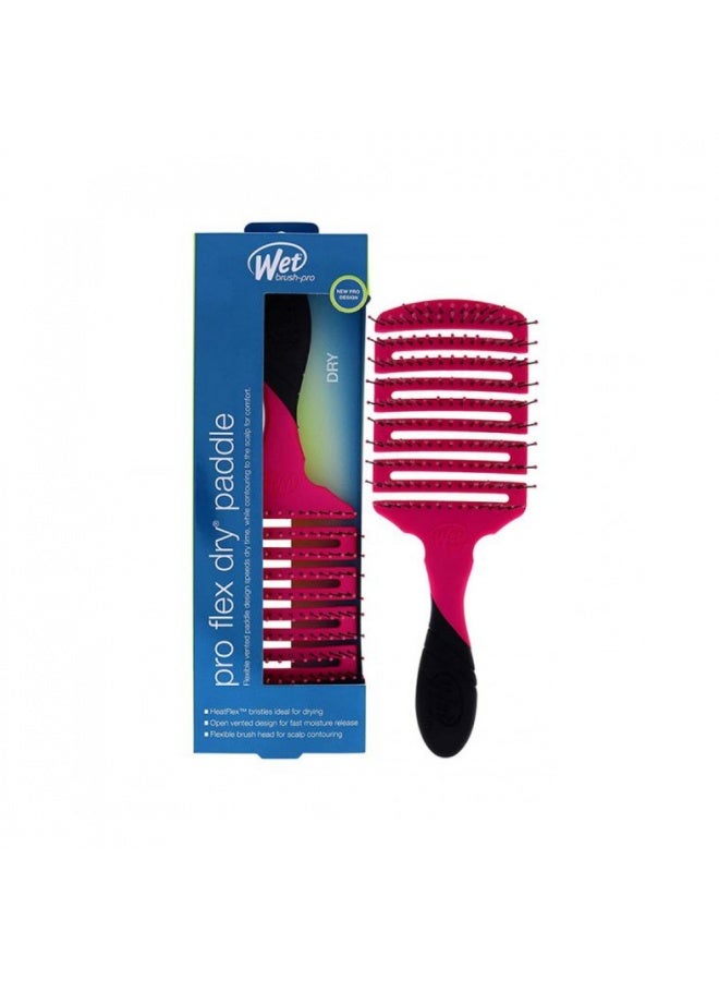 فرشاة شعر Wet Brush Pro Flex Dry Paddle وردية اللون قطعة واحدة - Image 1