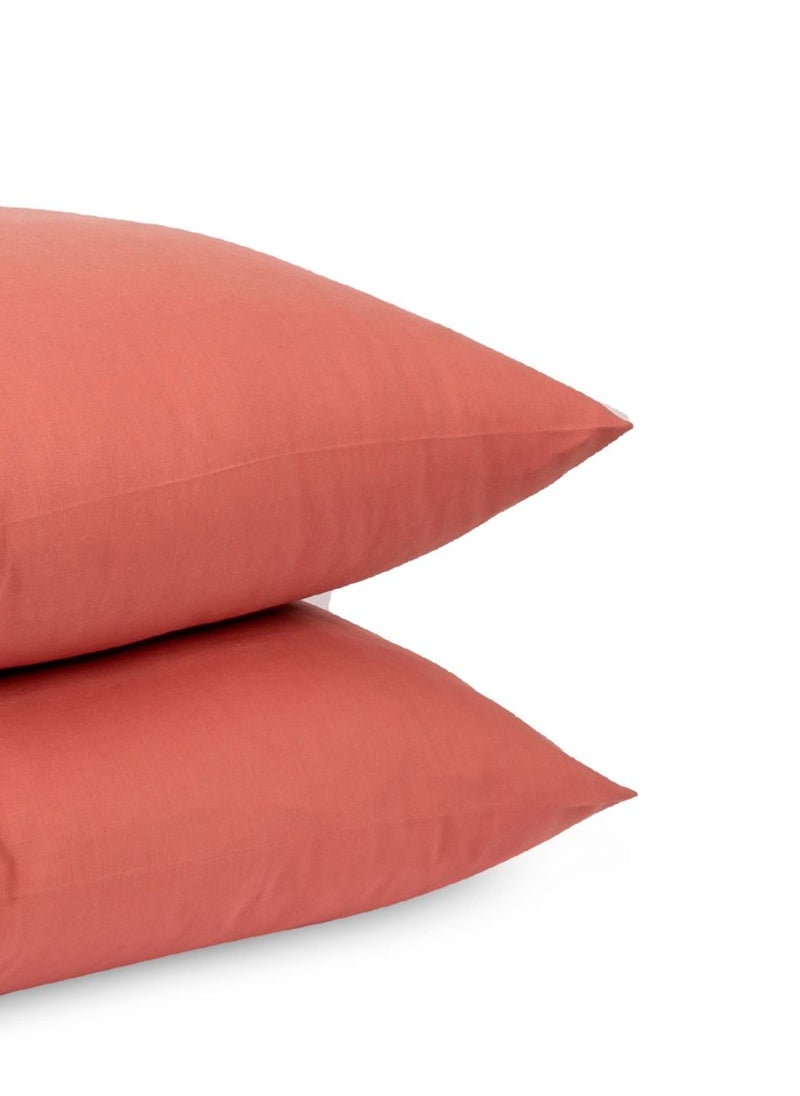 Home of linens طقم كيس وسادة قطن بطيخ 50x70  - Image 3
