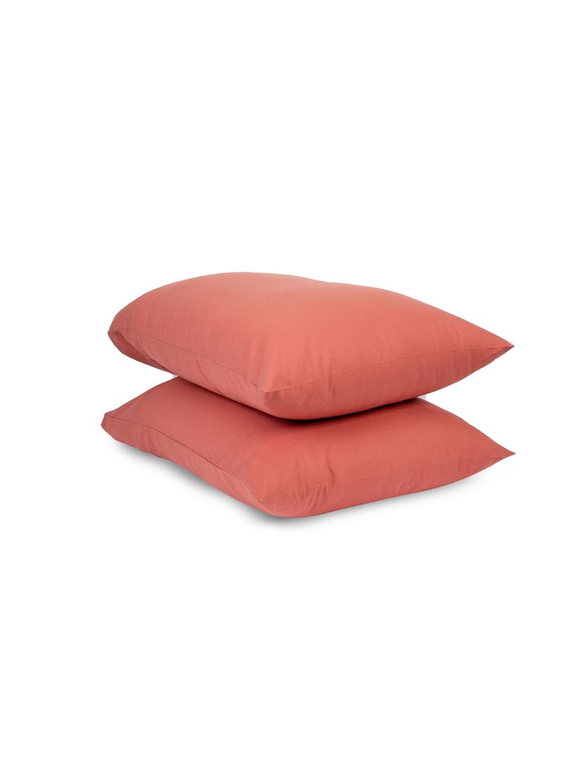 Home of linens طقم كيس وسادة قطن بطيخ 50x70  - Image 2