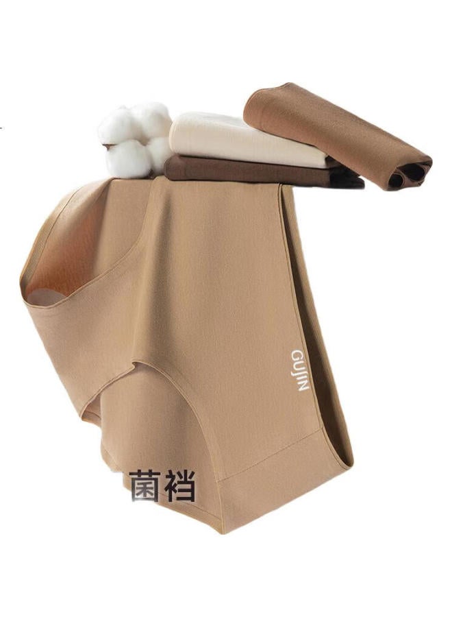 GUJIN (Gujin) 4-Pack Women'S Seamless Pure Cotton Antibacterial Crotch Summer Thin Breathable Fitness Yoga No Pinch Hip Underwear - Image 2