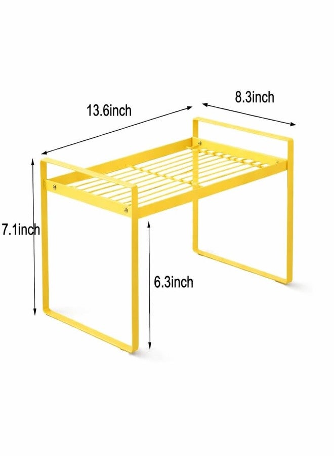 OGFC 57185 Kitchen Counter and Cabinet Shelf Spice Rack Storage Organizer, 13.6''L x 8.3''W x 7.1''H - yellow - Image 2
