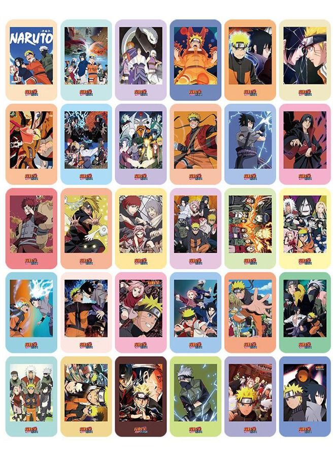 Color Fans 30 قطعة من بطاقات الصور الفوتوغرافية المستقطبة من أنمي ناروتو اللطيفة - Image 2